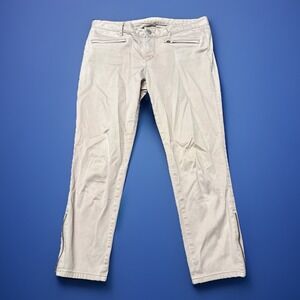 Loft Pants Modern Skinny Ankle 31/12 Pink Denim Mid Rise 36x26